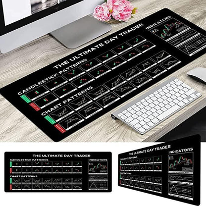 Gaming and trading Pad for Mouse and Keyboard Mouse Mat Pad