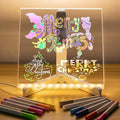 3D LED Light Glass Acrylic mirror Writing pad