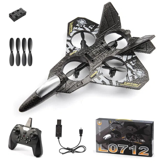 DRONE, RC Plane, 2.4 GHz Remote Controlled Aeroplane Jet Fighter Quadcopter Aircraft