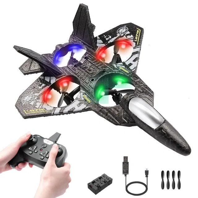 DRONE, RC Plane, 2.4 GHz Remote Controlled Aeroplane Jet Fighter Quadcopter Aircraft