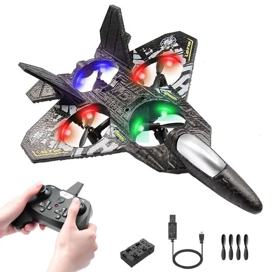 DRONE, RC Plane, 2.4 GHz Remote Controlled Aeroplane Jet Fighter Quadcopter Aircraft