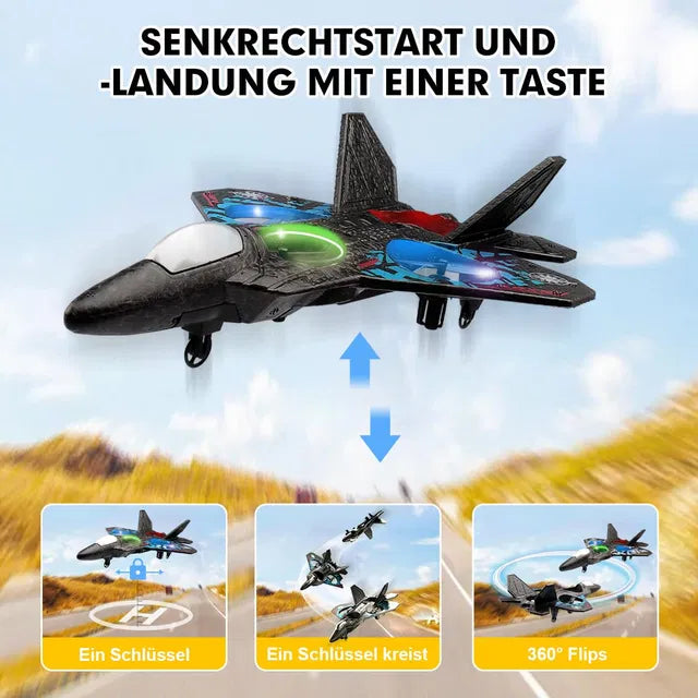 DRONE, RC Plane, 2.4 GHz Remote Controlled Aeroplane Jet Fighter Quadcopter Aircraft